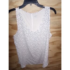 Women's Loft Tank Large Polka Dot Lightweight